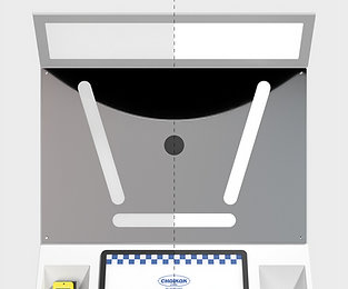 Standard Angle Photo Booth dimmable lights