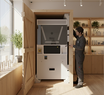 unboxing Standard angle photo booth