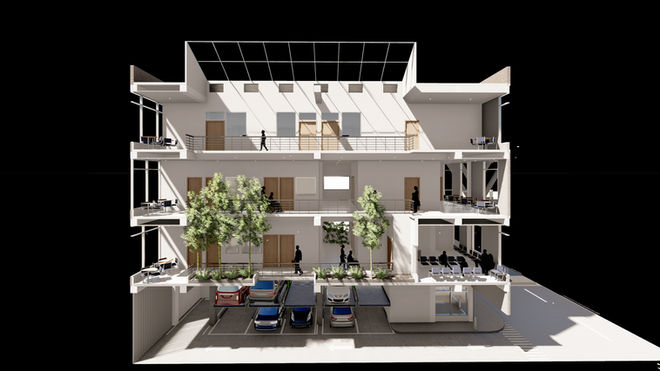 institucional, arquitectura, guatemala, contemporanea, moderna, torus