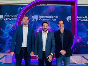 Nintx’s Founders, Stephani Saverio, Miller Freitas, and Cristiano Guimarães, were present at the BIO International Convention back in June, 2025