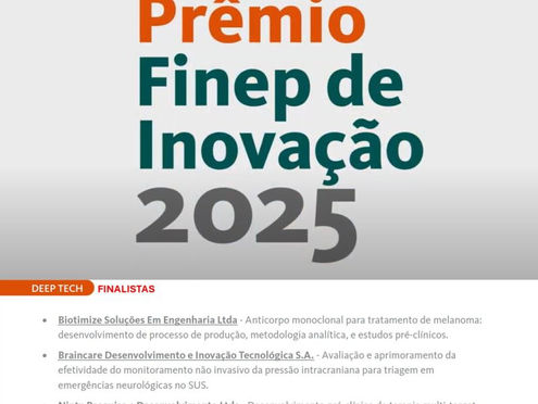 Nintx is among the three finalists for the Finep Innovation Award 2025, Southeast Regional Stage, in the Deep Tech Startups category