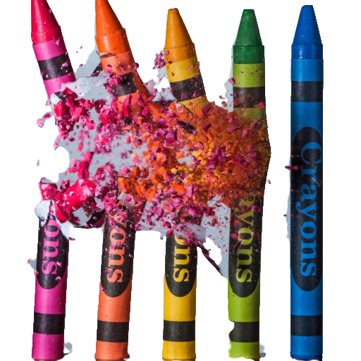 Broken crayons still color