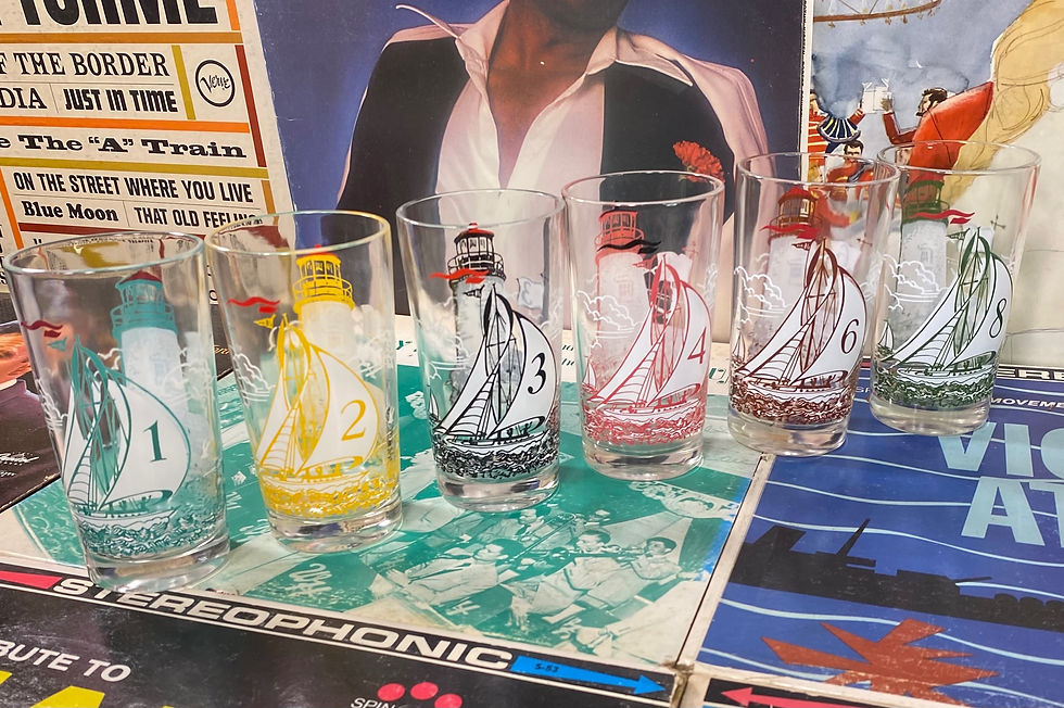 Thumbnail: Nautical high ball glass set, 6 glasses