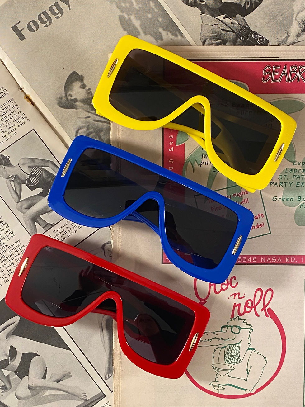 Thumbnail: red shield sunglasses