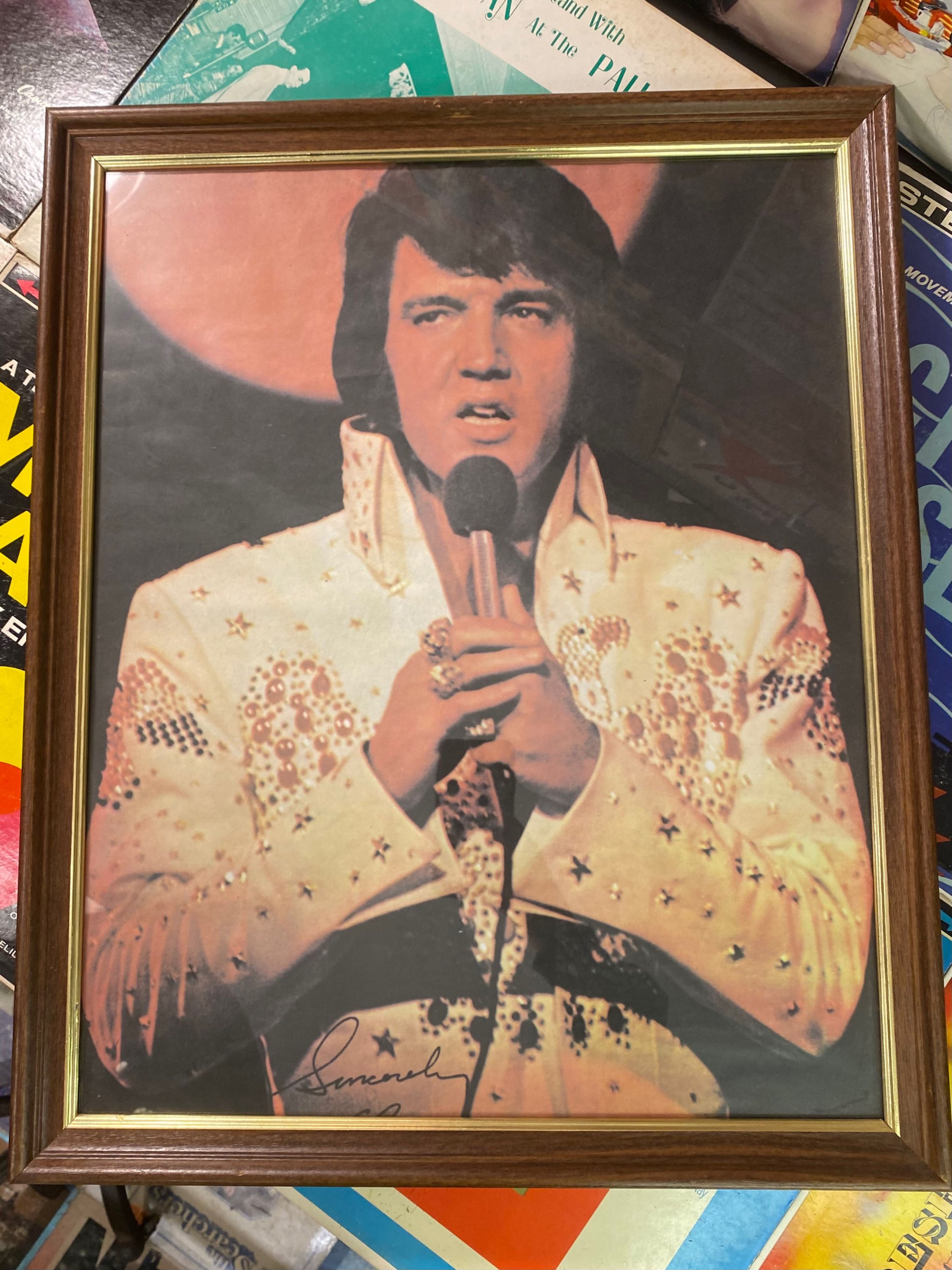 Elvis framed print