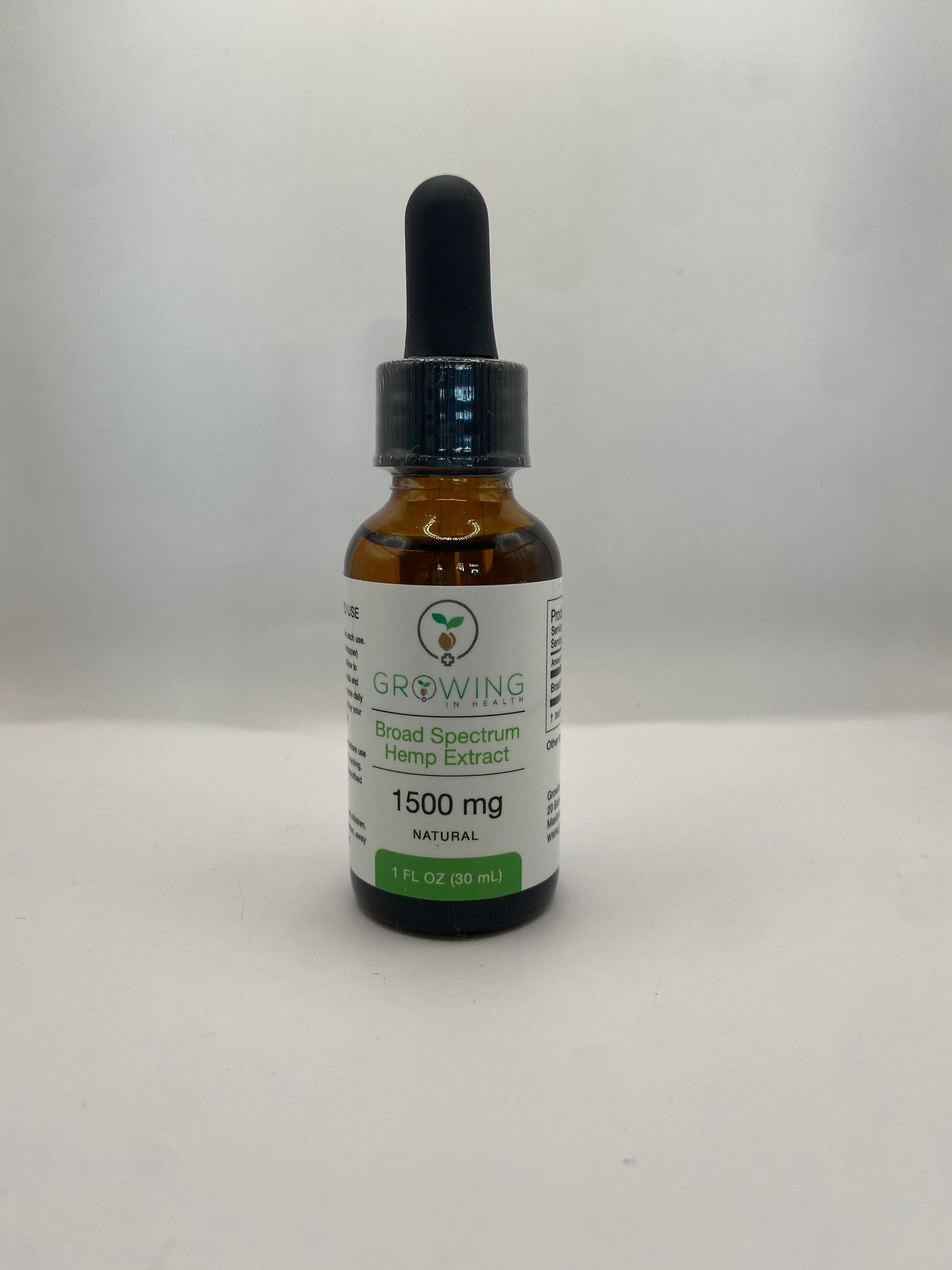 Growing In Health 1500mg CBD Tincture