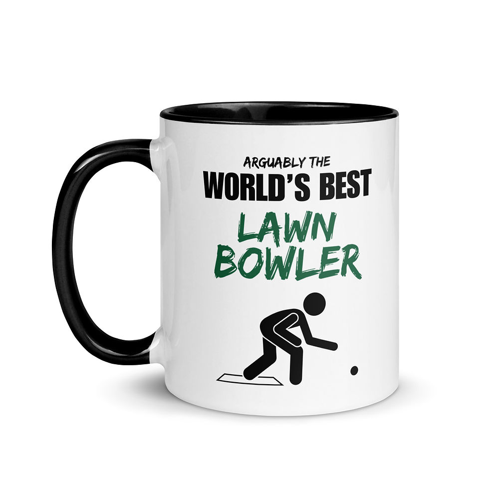 Thumbnail: Arguably The World's Best Lawn Bowler - Funny Coffee Mugs with Color Black Inside