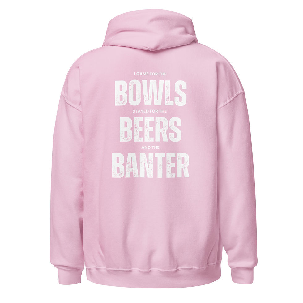 Thumbnail: I Came For The Bowls Stayed For The Beers & The Banter Novelty Beer Hoodies Unisex (Pink)