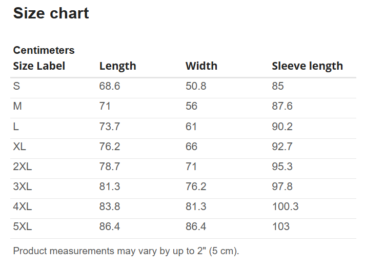 Thumbnail: Size Chart For Lawn Bowls & Chill - Novelty Unisex Lawn Bowls Hoodies