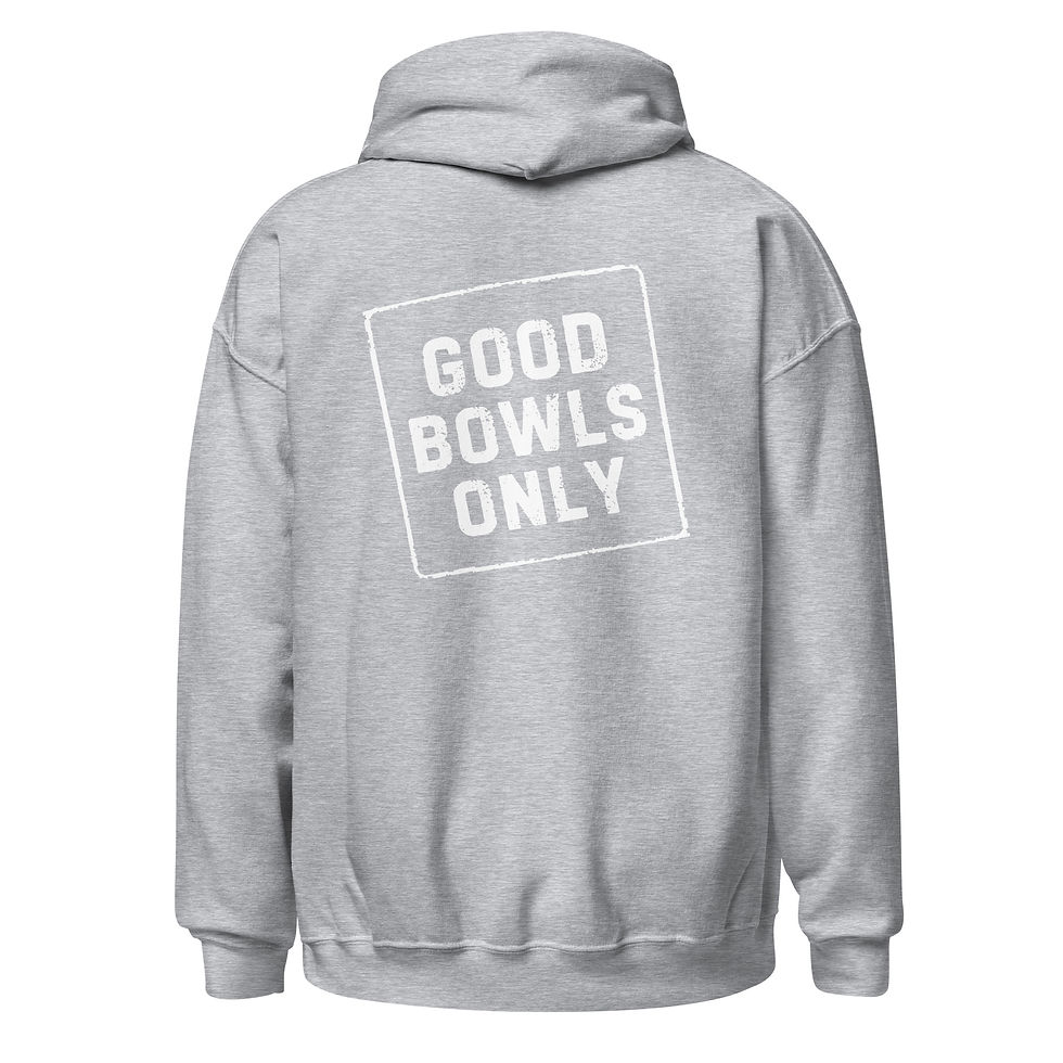 Thumbnail: Good Bowls Only - Novelty Unisex Lawn Bowls Hoodies (Sport Grey)