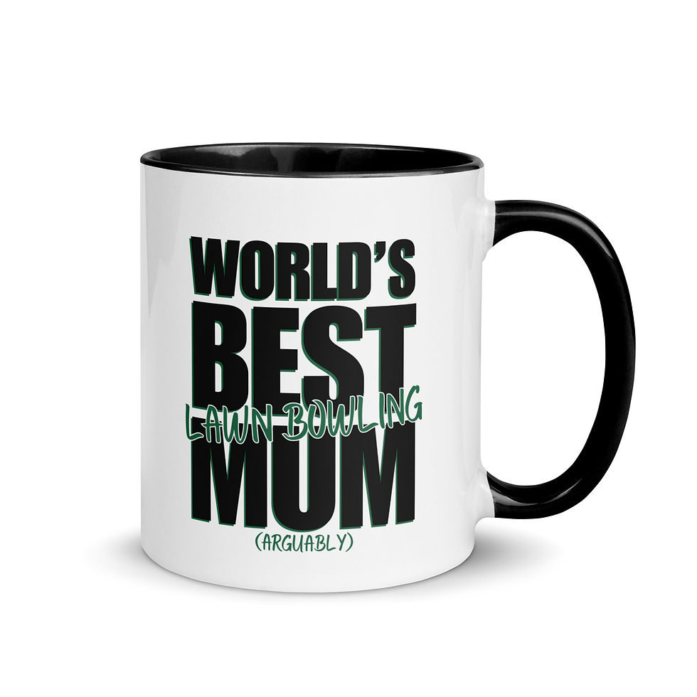 Thumbnail: World's Best Lawn Bowling Mum (Arguably) - Mother’s Day Gifts Coffee Mugs V1 - Green