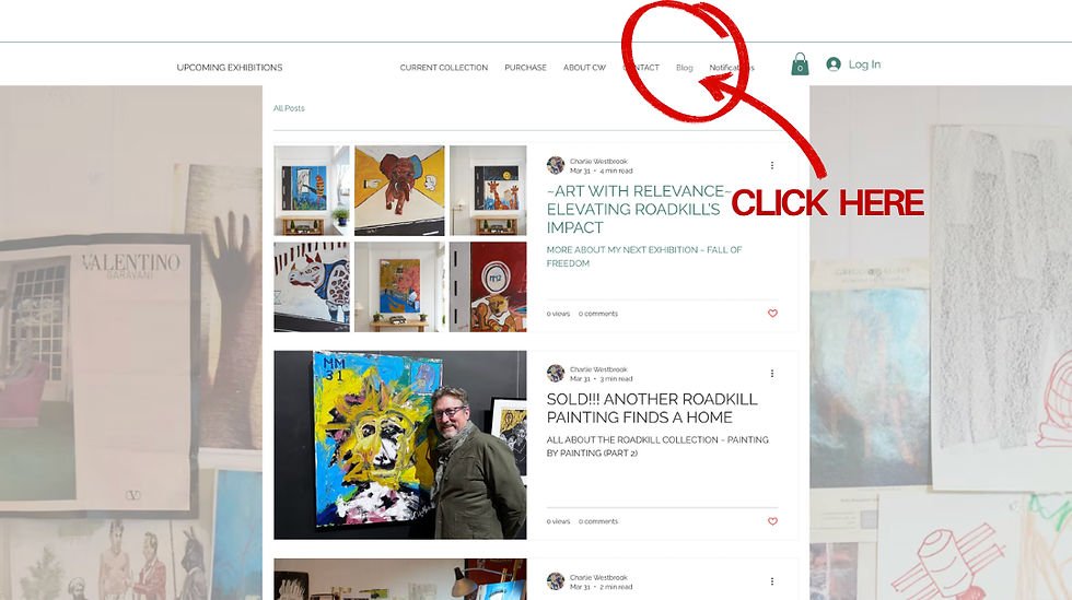 NEW WEB FEATURE ~ THE CW ART BLOG!!! ~