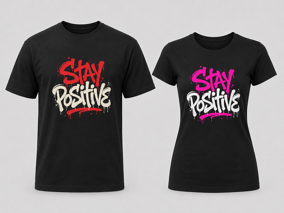 Stay Positive His & Hers Tee Set Bundle