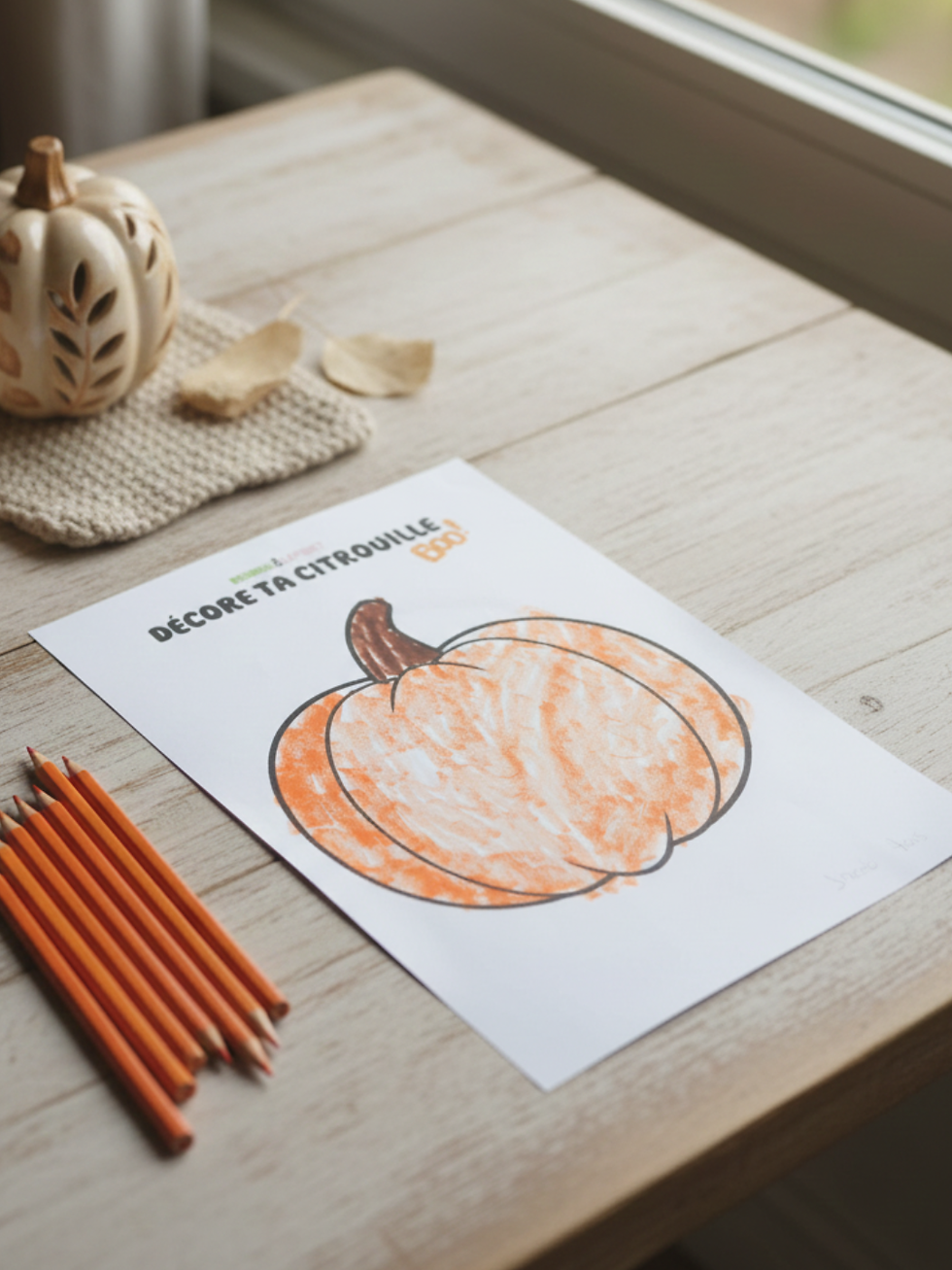 Miniature : Décore ta citrouille – Activité d’Halloween à imprimer - Nounou & Lapinet