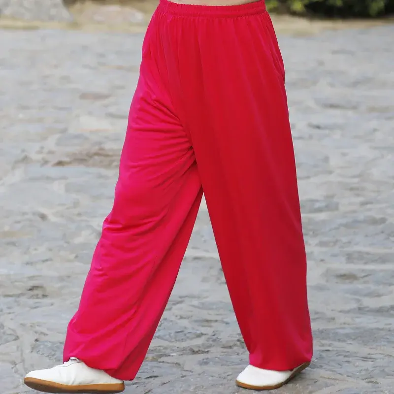 Thumbnail: Unisex Tai Chi Kung Fu Yoga Cropped Pants Martial Arts Running Training Pants