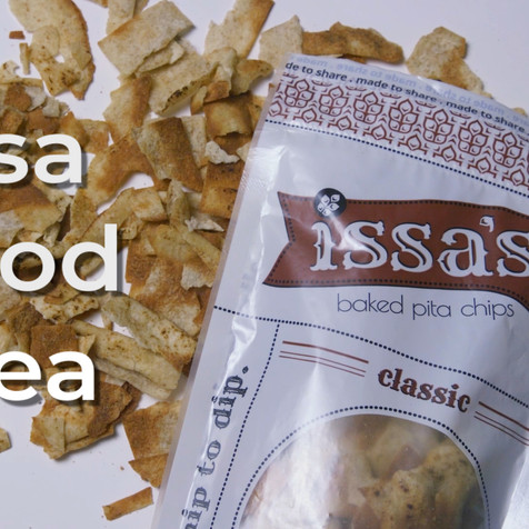 a bag of delicious chips lay on top of loose chips with the text phrase, "Issa good idea"