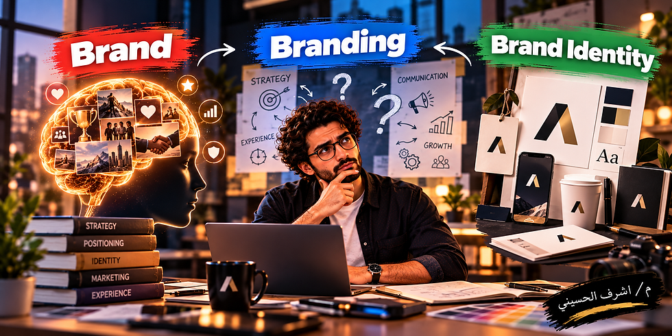 الفرق بين Brand وBranding وBrand Identity: ثلاثة مفاهيم يخلط بينها كثيرون