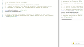 Playground - Welcome to TypeScript