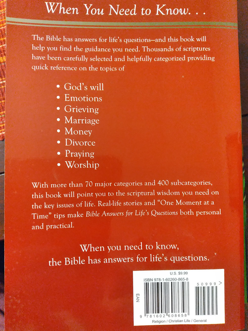 Thumbnail: Bible Answers for Life's Questions