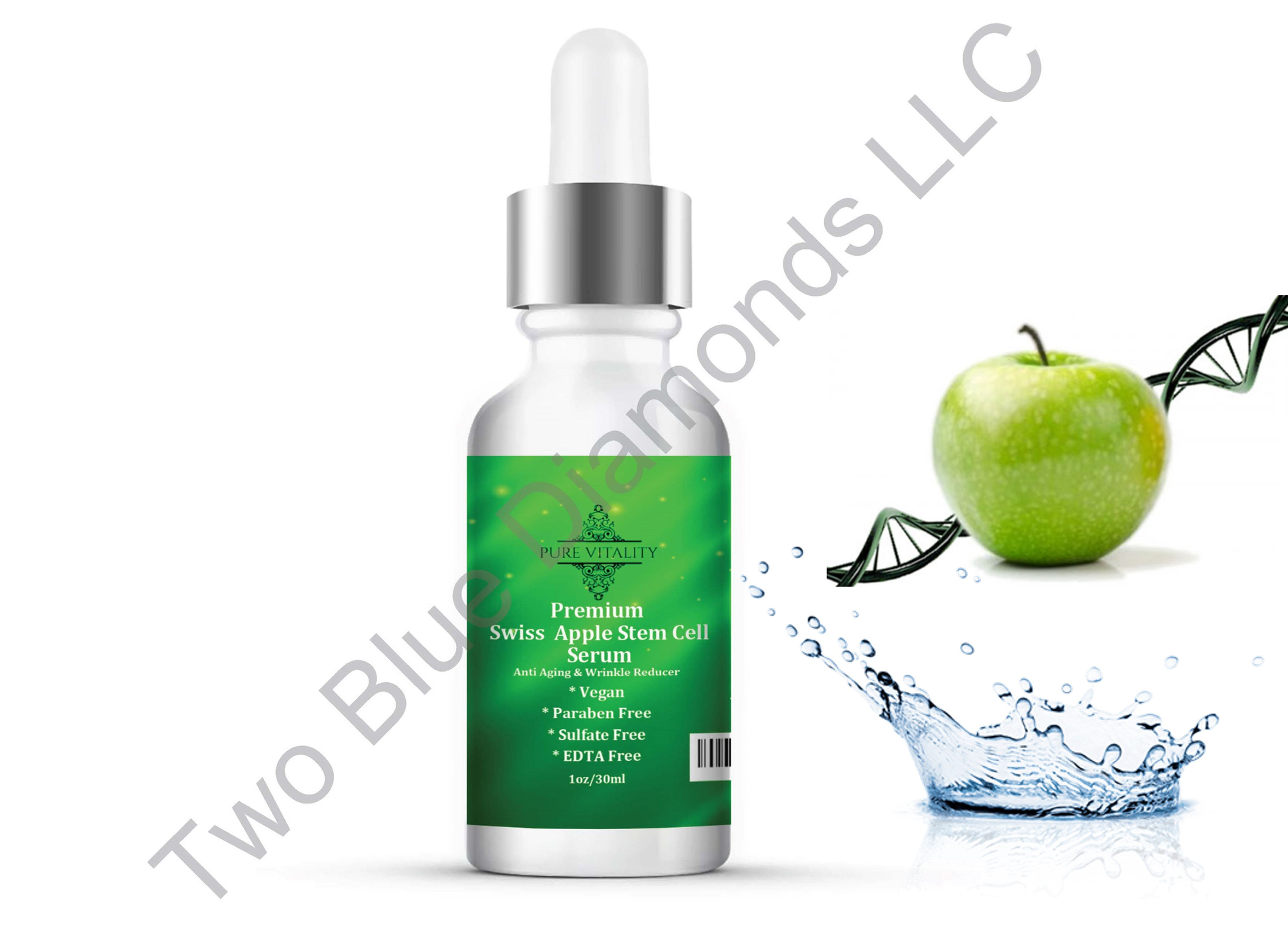 Premium Swiss Apple Stem Cell Anti Aging Serum w/ Matrix 3000, Hyaluronic Acid