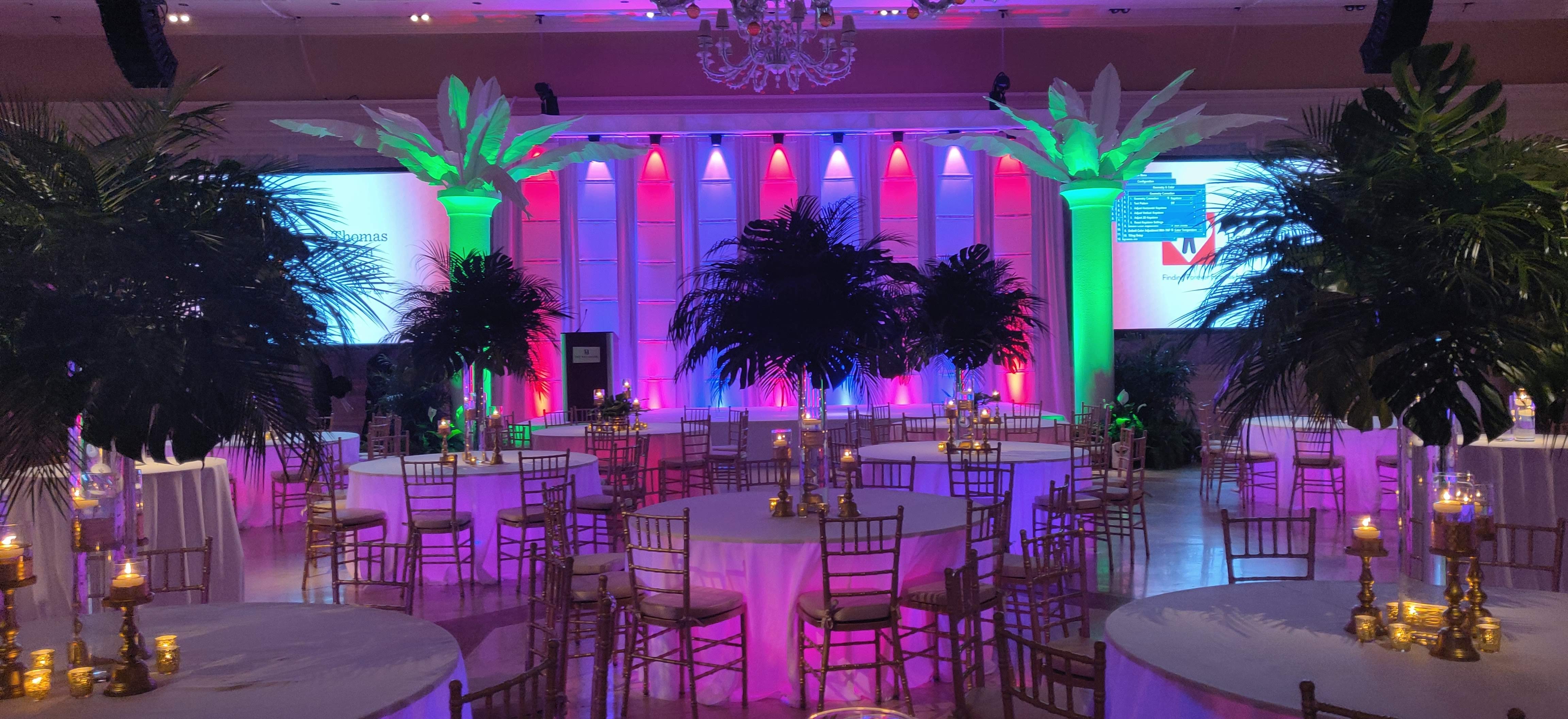 Event video production and LED wall