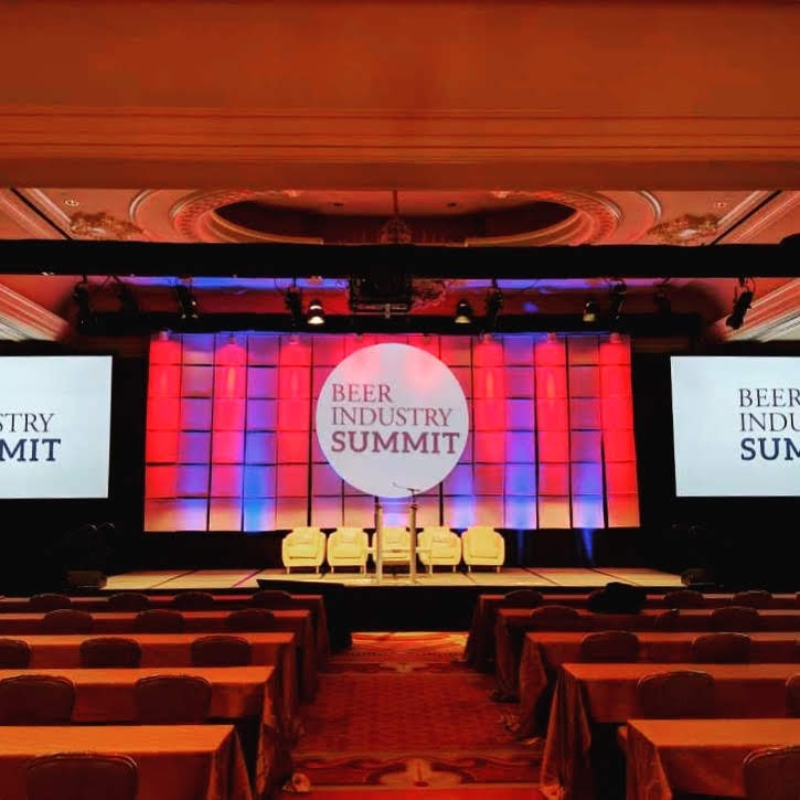 Gala event lighting and staging