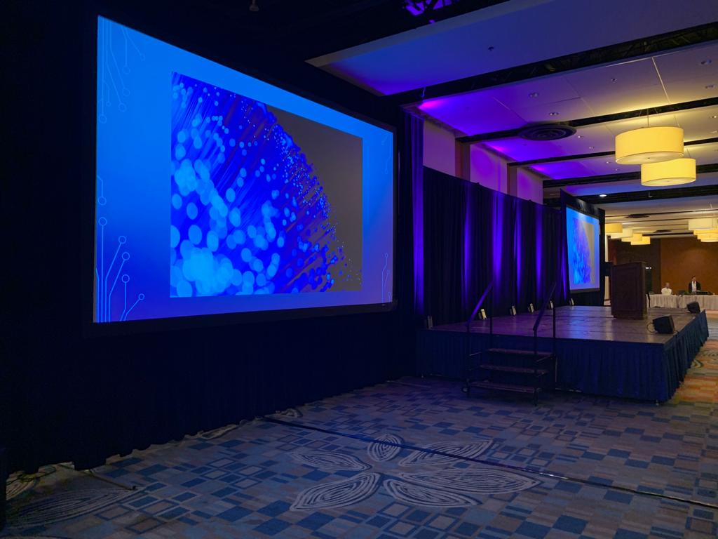 Hotel conference AV setup