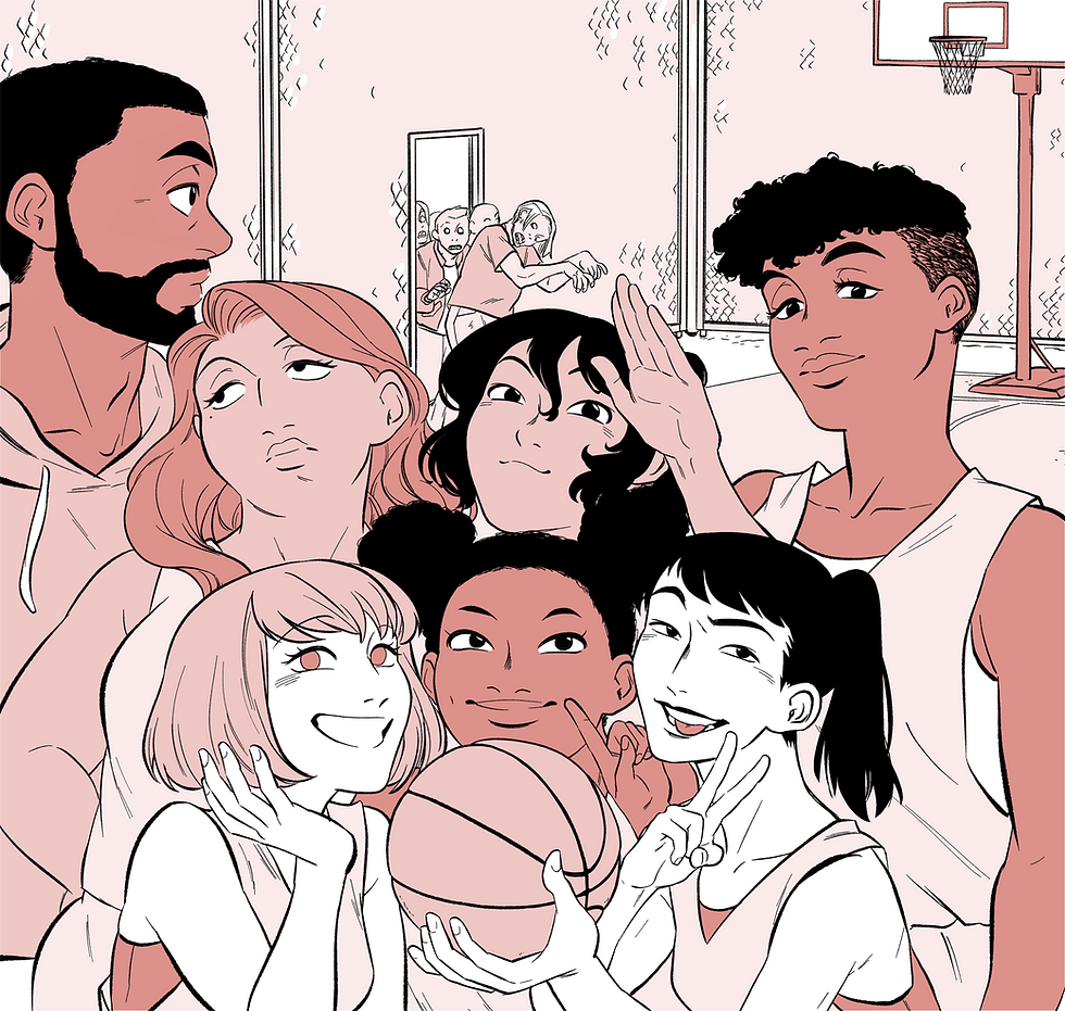 An image from the zombie webcomic ShootAround
