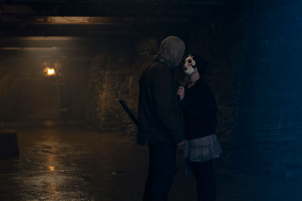 A production still from The Strangers: Chapter 3