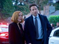 A production still from The X-Files