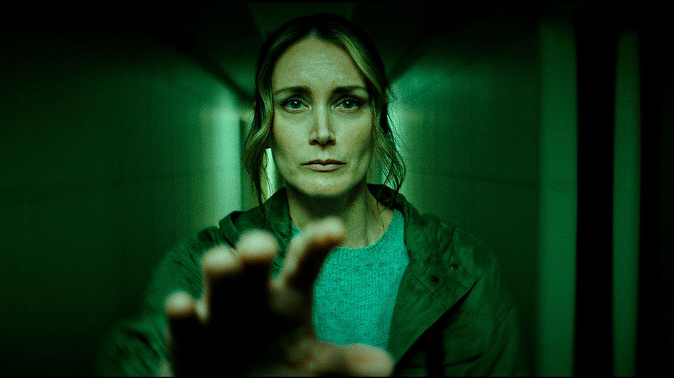 A production still from the movie Kaishaku, starring Stefanie Estes as iris