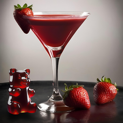 Bourbon Strawberry Gummies | Bougie Boozy Bears