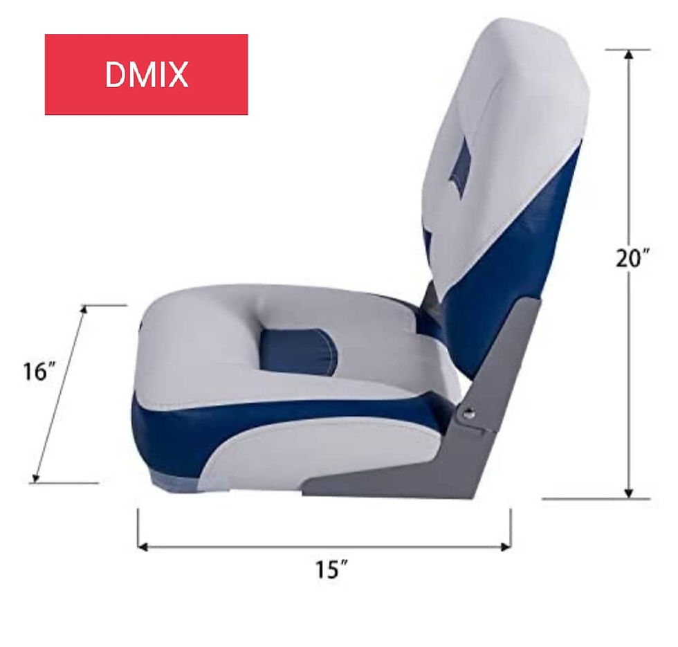 Thumbnail: Low-Back Folding Boat Seat (D2)