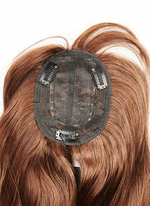 100% human hair topper for women with thinning hair and natural scalp coverage