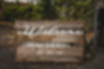 wedding ceremony welcome sign at pretty place chapel 