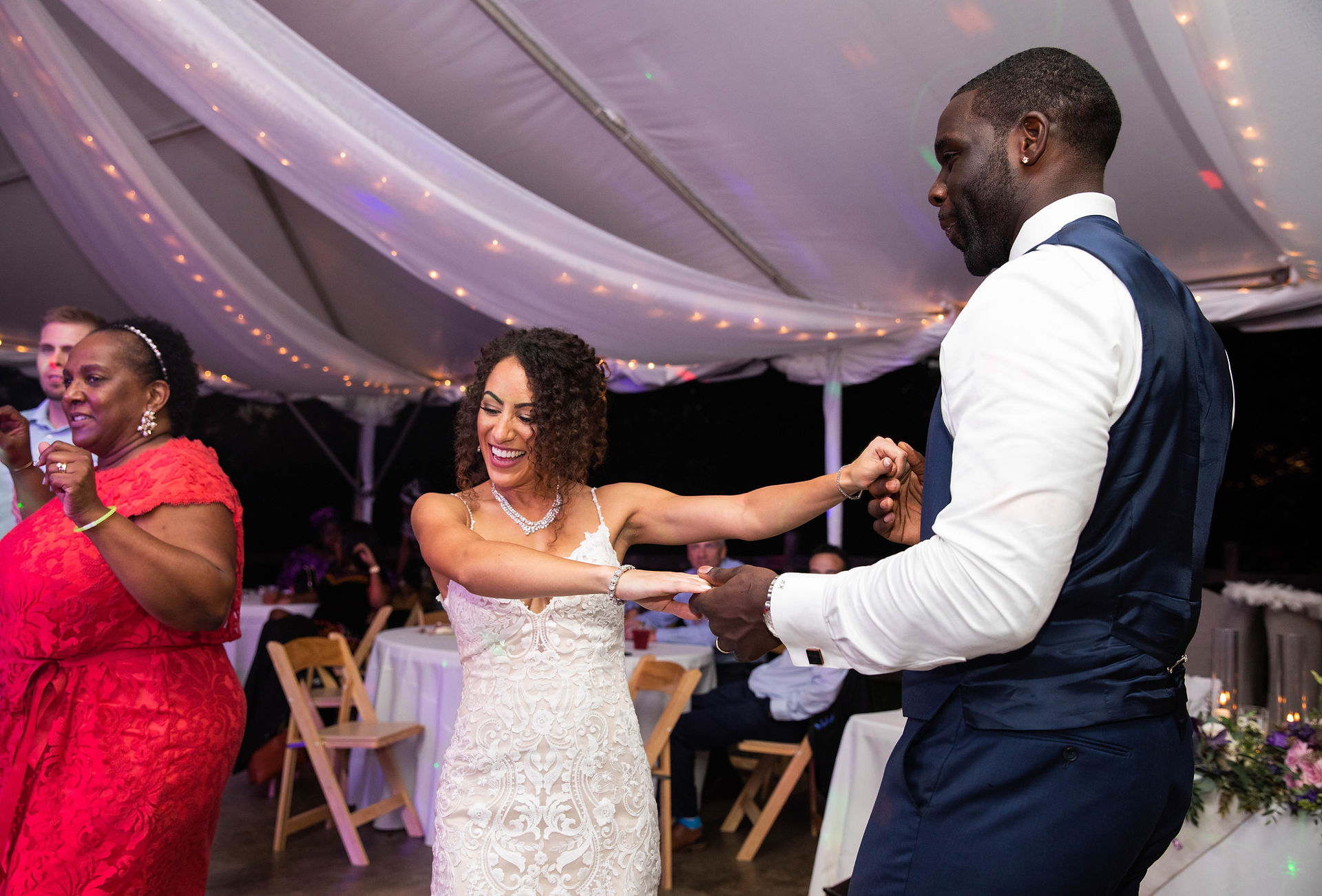 bride dancing with her groom 
