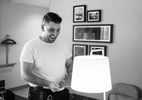 groom smiling 