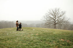 snowy proposal near asheville