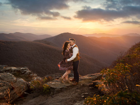 Craggy Gardens Engagement Session : K +D