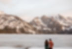 a couple looking out over the view at Jenny Lake