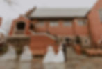 creative motion blur portrait of the bride and groom kissing