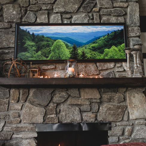 mantle in the cabin