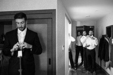 groom getting ready