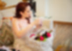 bride opening a gift