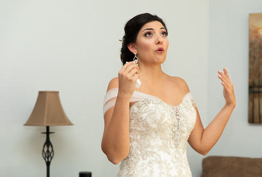 bride trying to hold back tears 