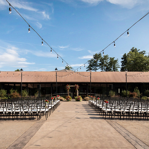 wedding ceremony set up at the biltmore