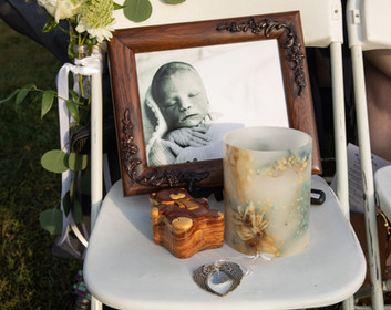 picture of bride and groom's son