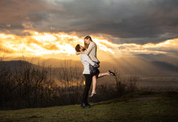 Jump Off Rock Engagement
