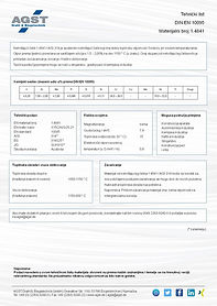 Podatkovni list za nehrđajući čelik 1.4841 (AISI 314, X15CrNiSi25-21) s tehničkim svojstvima i poveznicom na PDF dokument