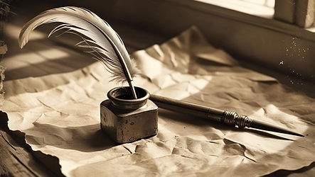 can you create a vintage image of a pen and quill.jpg